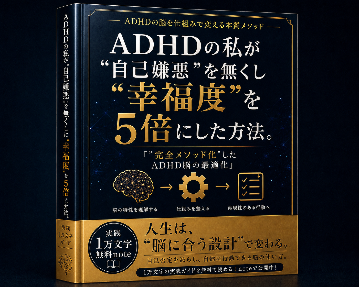 特典1 ADHDの私が自己嫌悪を無くし幸福度を5倍にした方法